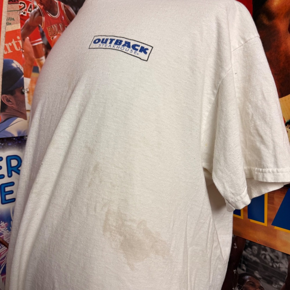 1996 Kentucky Wildcats NCAA Champions x Outback Steakhouse Promo T-Shirt Sz XL - Picture 3 of 5